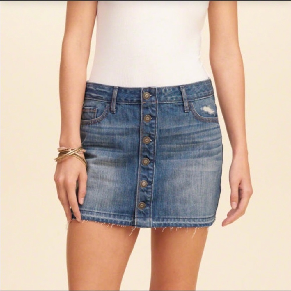 Hollister Button Down Skirt
